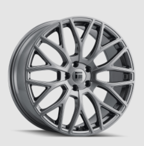 Touren TR76 Black, Chrome, Grey wheel